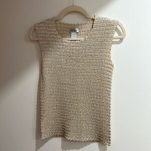 ivory popcorn blouse